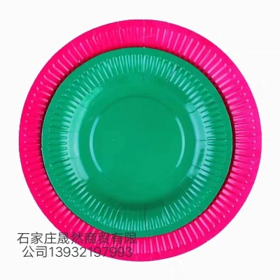 彩色纸盘