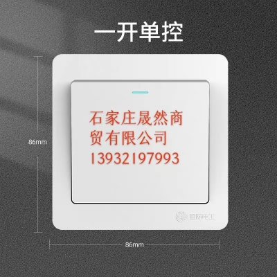 墙壁开关 单开  10个/装